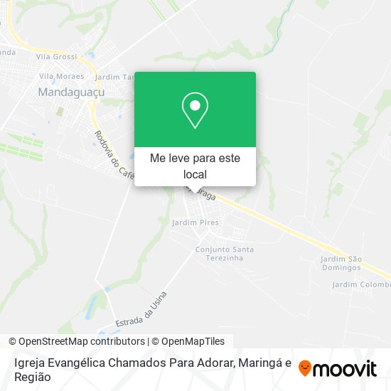 Igreja Evangélica Chamados Para Adorar mapa