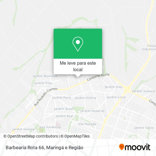 Barbearia Rota 66 mapa