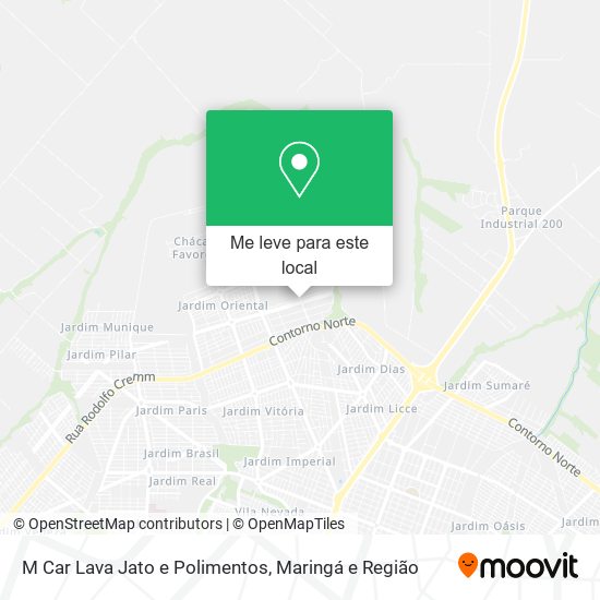 M Car Lava Jato e Polimentos mapa