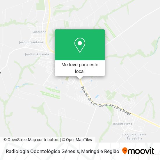 Radiologia Odontológica Gênesis mapa