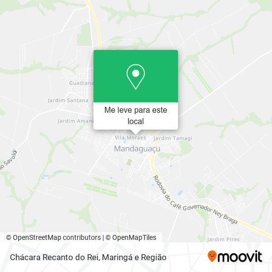 Chácara Recanto do Rei mapa