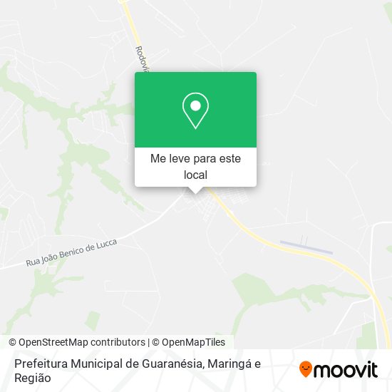 Prefeitura Municipal de Guaranésia mapa