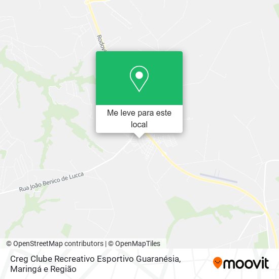 Creg Clube Recreativo Esportivo Guaranésia mapa