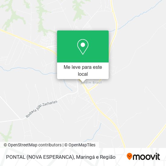 PONTAL (NOVA ESPERANCA) mapa