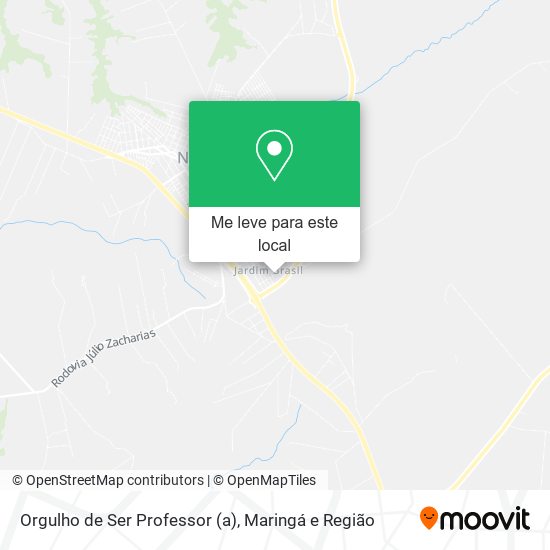 Orgulho de Ser Professor (a) mapa