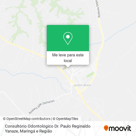 Consultório Odontológico Dr. Paulo Reginaldo Yanaze mapa