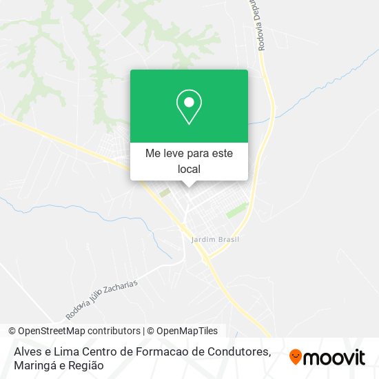 Alves e Lima Centro de Formacao de Condutores mapa