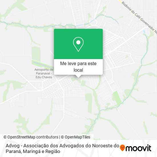 Advog - Associação dos Advogados do Noroeste do Paraná mapa