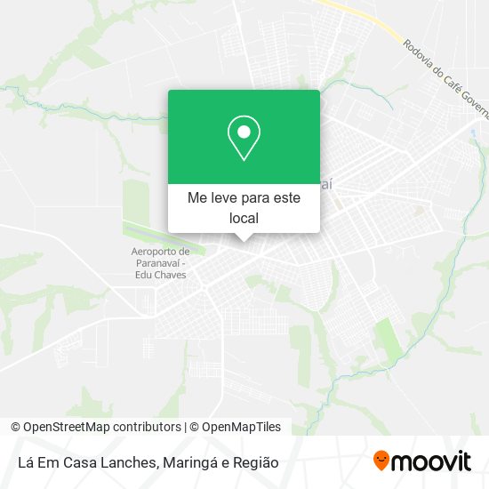 Lá Em Casa Lanches mapa