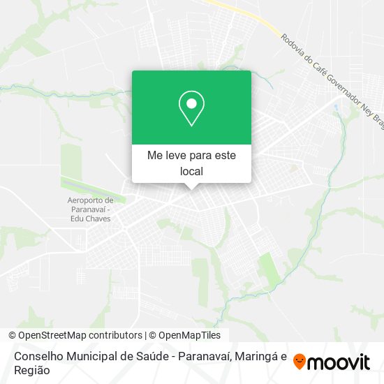 Conselho Municipal de Saúde - Paranavaí mapa