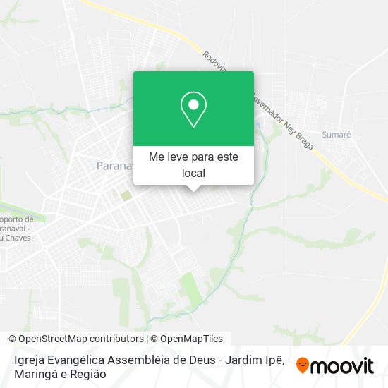 Igreja Evangélica Assembléia de Deus - Jardim Ipê mapa