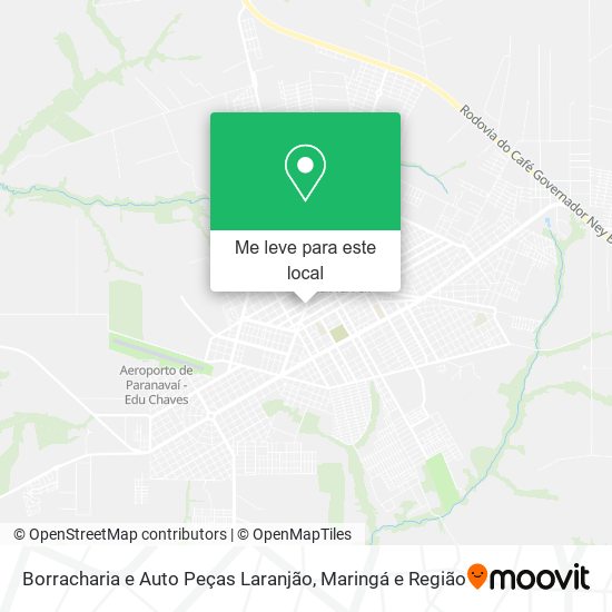 Borracharia e Auto Peças Laranjão mapa