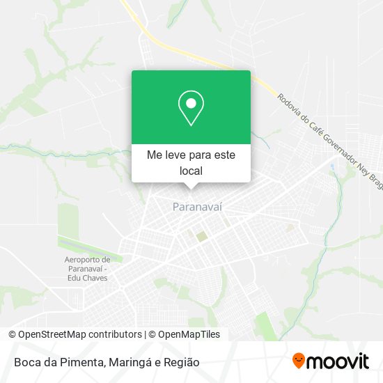 Boca da Pimenta mapa