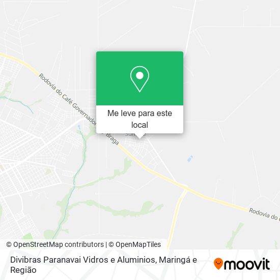 Divibras Paranavai Vidros e Aluminios mapa