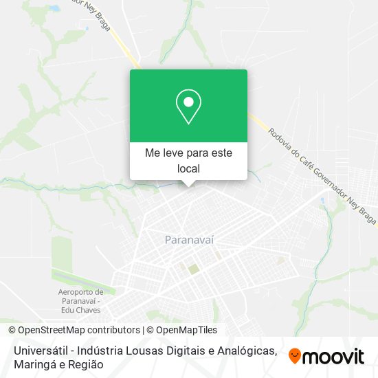 Universátil - Indústria Lousas Digitais e Analógicas mapa