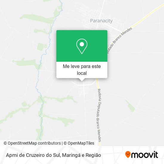 Apmi de Cruzeiro do Sul mapa