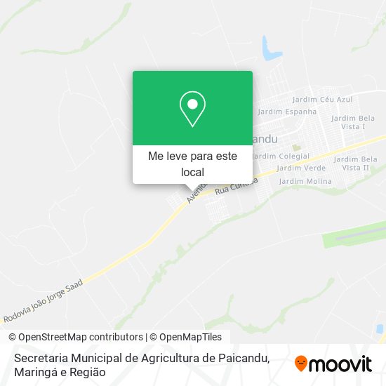 Secretaria Municipal de Agricultura de Paicandu mapa