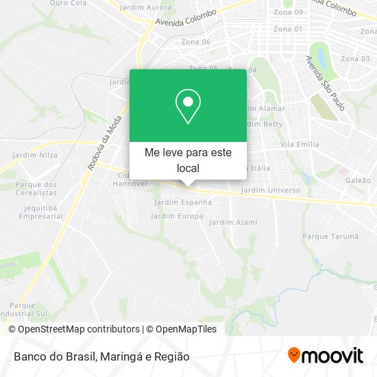 Banco do Brasil mapa