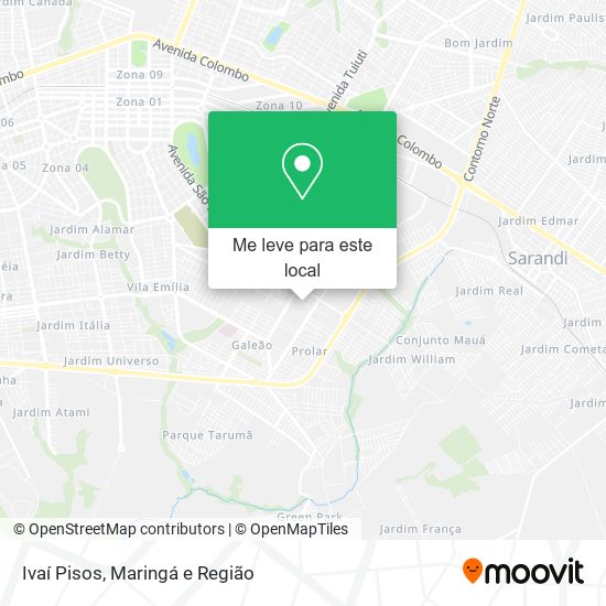 Ivaí Pisos mapa
