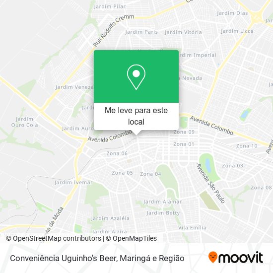 Conveniência Uguinho's Beer mapa