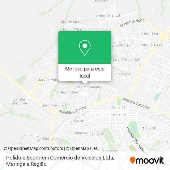 Polido e Scorpioni Comercio de Veículos Ltda mapa