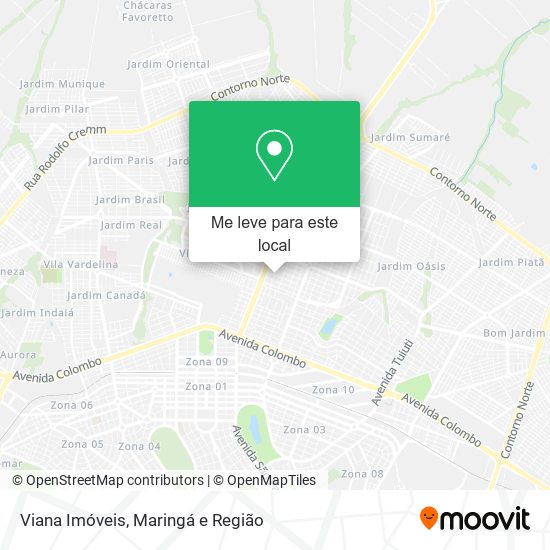 Viana Imóveis mapa