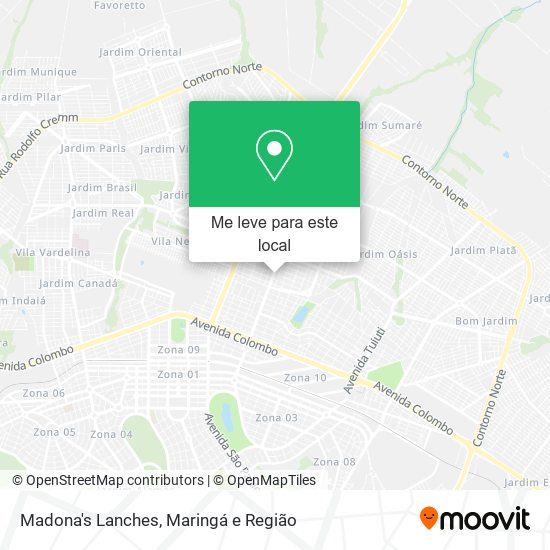Madona's Lanches mapa