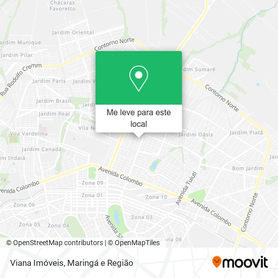 Viana Imóveis mapa