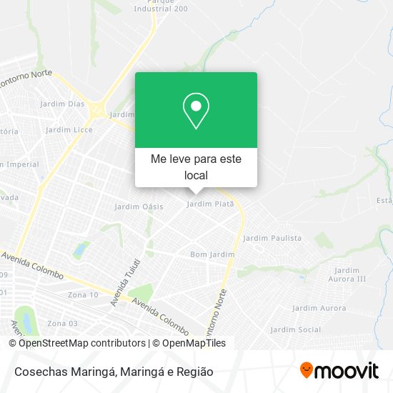 Cosechas Maringá mapa
