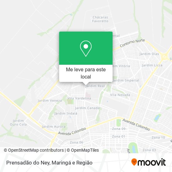 Prensadão do Ney mapa