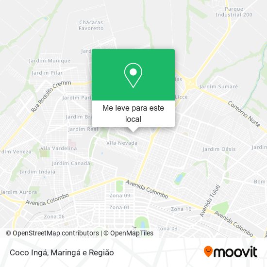 Coco Ingá mapa