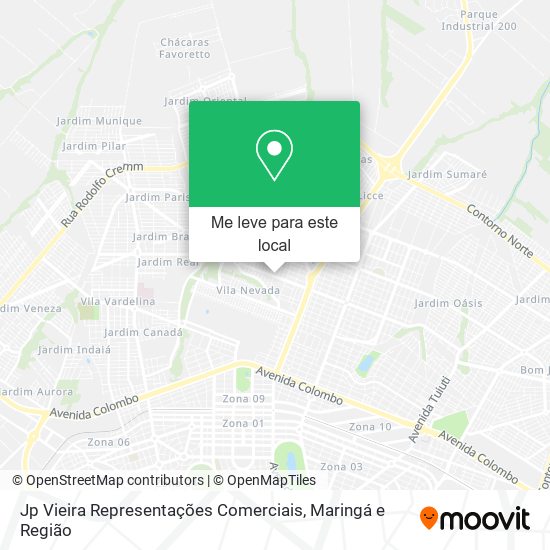 Jp Vieira Representações Comerciais mapa