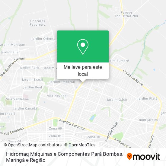 Hidromaq Máquinas e Componentes Pará Bombas mapa