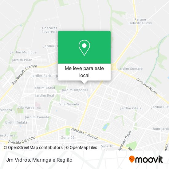 Jm Vidros mapa