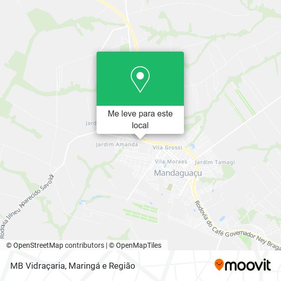 MB Vidraçaria mapa