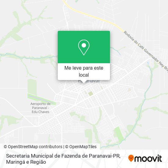 Secretaria Municipal de Fazenda de Paranavai-PR mapa