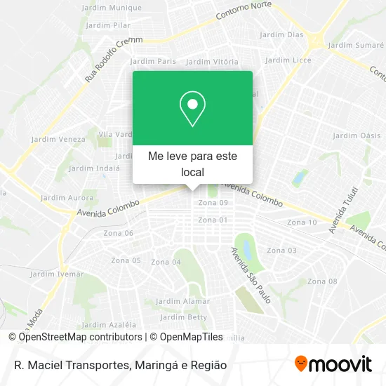 R. Maciel Transportes mapa