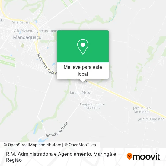 R.M. Administradora e Agenciamento mapa