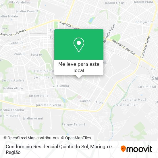 Condomínio Residencial Quinta do Sol mapa