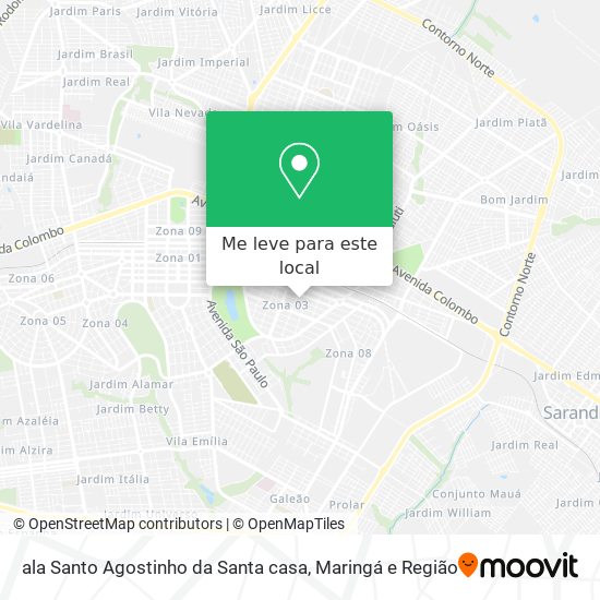 ala Santo Agostinho da Santa casa mapa