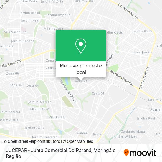 JUCEPAR - Junta Comercial Do Paraná mapa