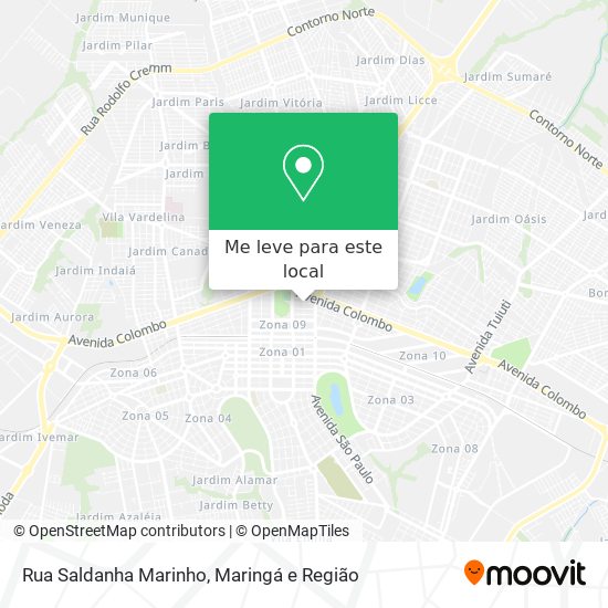 Rua Saldanha Marinho mapa