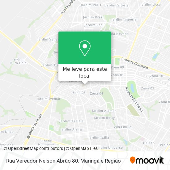 Rua Vereador Nelson Abrão 80 mapa