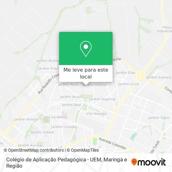 Colégio de Aplicação Pedagógica - UEM mapa