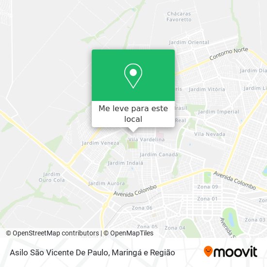 Asilo São Vicente De Paulo mapa