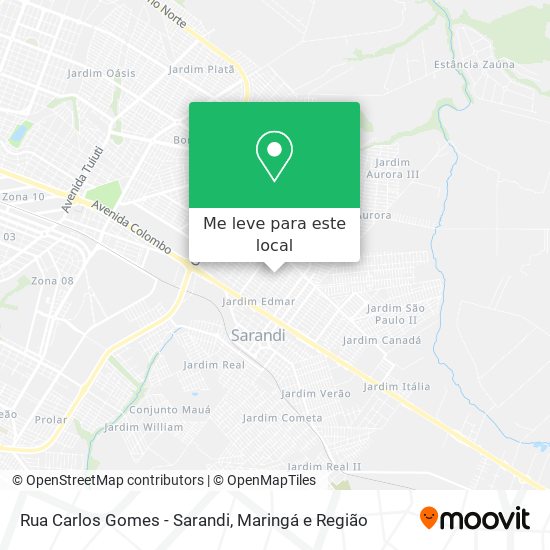 Rua Carlos Gomes - Sarandi mapa