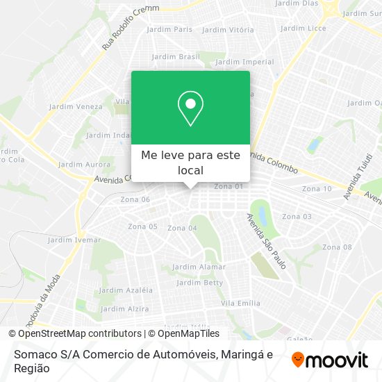 Somaco S / A Comercio de Automóveis mapa