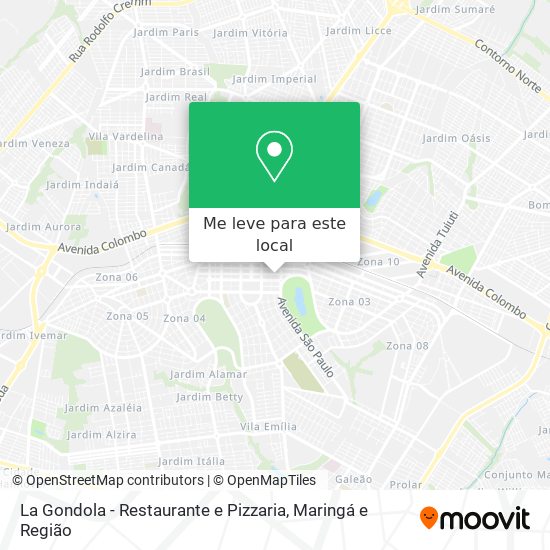 La Gondola - Restaurante e Pizzaria mapa