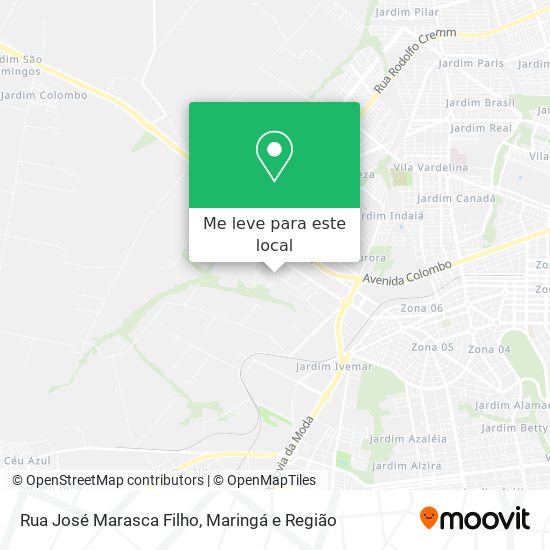 Rua José Marasca Filho mapa