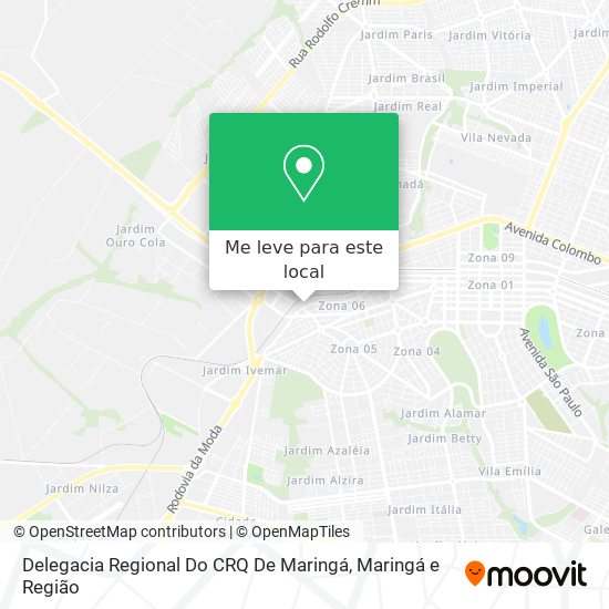 Delegacia Regional Do CRQ De Maringá mapa